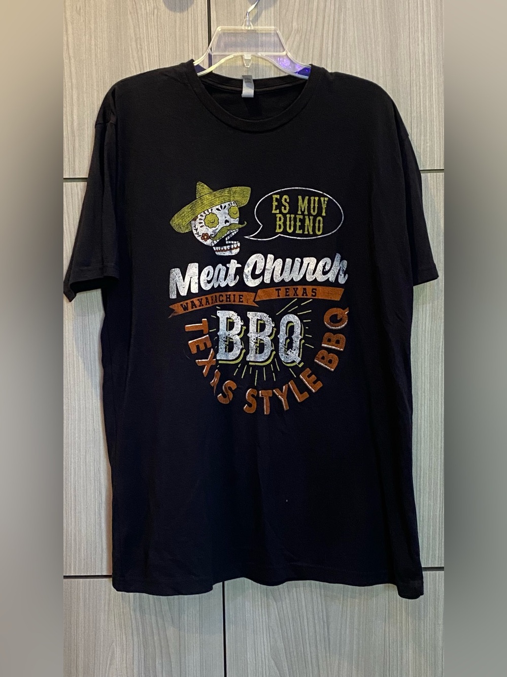 Meat Church Texas BBQ Black T-shirt Short Sleeve XL